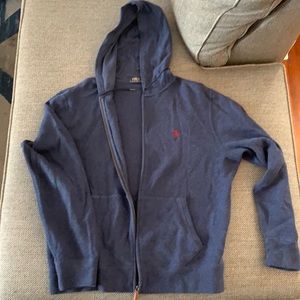 Ralph Lauren Polo - Zip-Hoodie - Large - Navy Blue